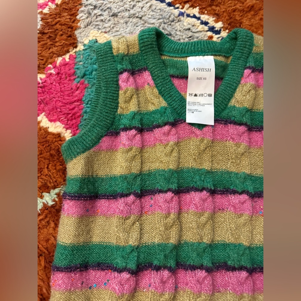 Ashish Multicolor Knit Vest - Picture 3 of 7